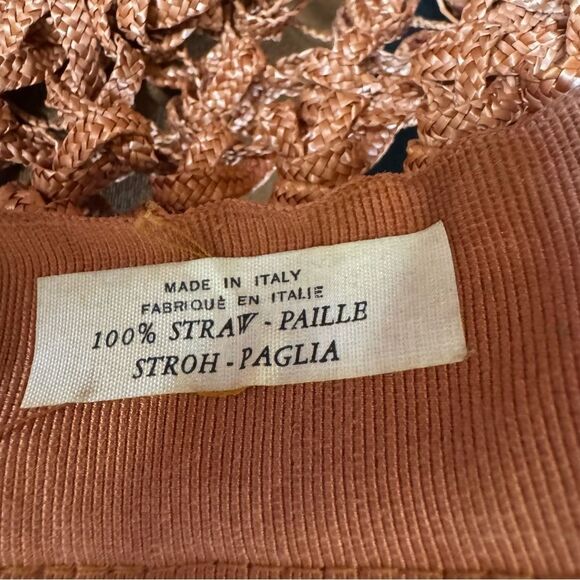 Gabriela Ligenza Women\'s Brown Made in Italy 100% Straw Hat